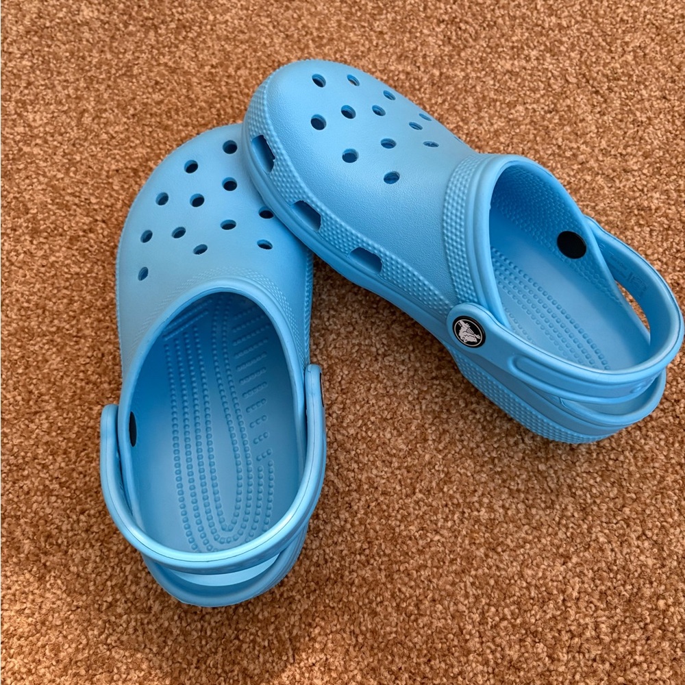 Turquoise Blue Classic Clogs